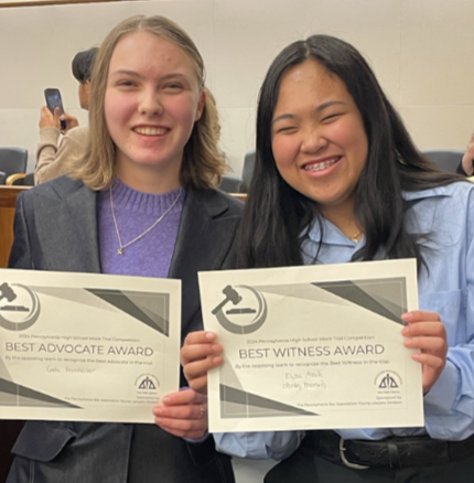 Students singing in the choir